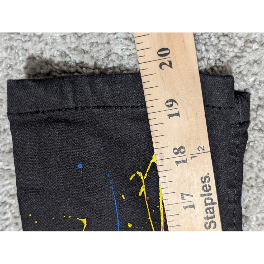 PANYC Kids‎ Black Paint Splatter Distressed Jeans Size 7 - Picture 6 of 7